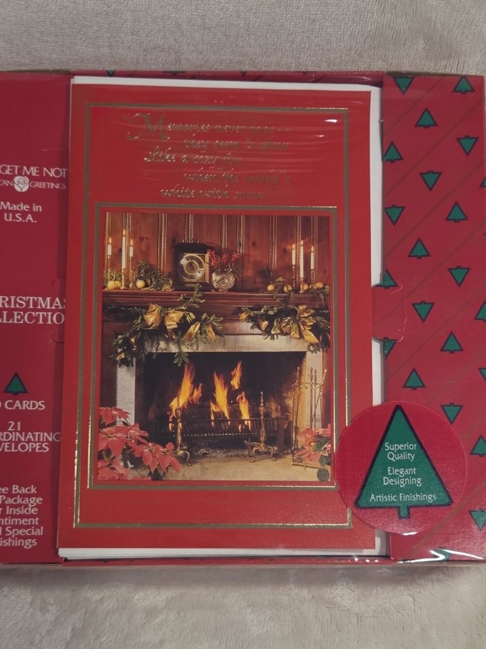 American Greetings Christmas Cards Lot 20ct with Stickers Sealed